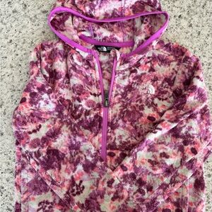 The North Face Kids' Pink and Purple Patterned Hoodie